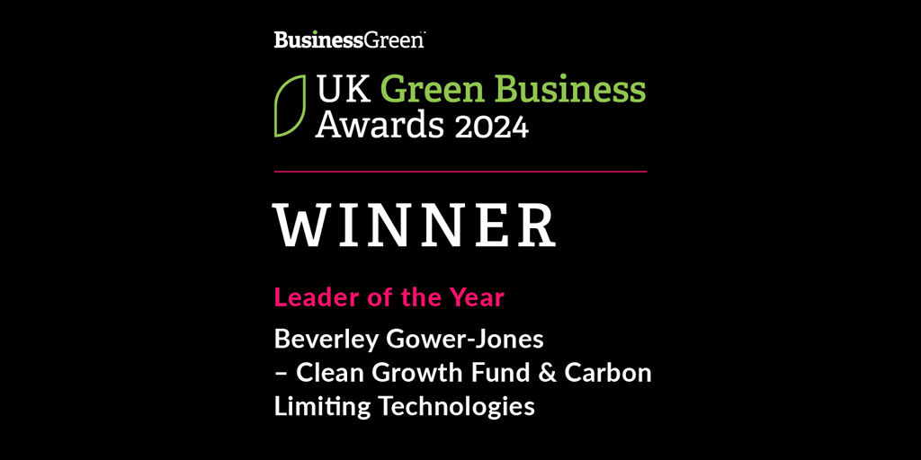 UK Business Green Awards Leader of the-year Beverley Gower-Jones